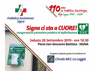 Inaugurazione DAE Chiesa Signa